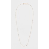 Zoe Chicco 14k Gold Tiny Cable and Bar Chain