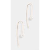 Zoe Chicco 14k Gold White Freshwater Cultured Pearl Wire Earrings