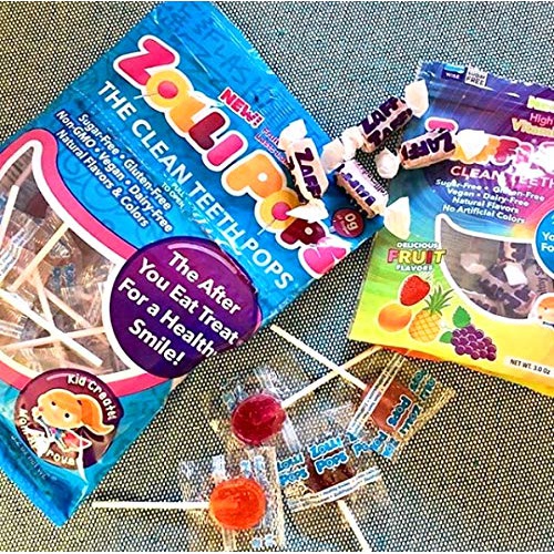  Zollipops - Holiday Variety Pack - Clean Teeth Lollipops, 3.1 Oz