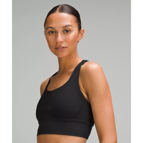 룰루레몬 lululemon Energy Longline Ribbed Bra Luxtreme