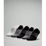 Lululemon Mens Power Stride No-Show Sock with Active Grip 5 Pack
