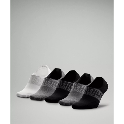 룰루레몬 Lululemon Mens Power Stride No-Show Sock with Active Grip 5 Pack