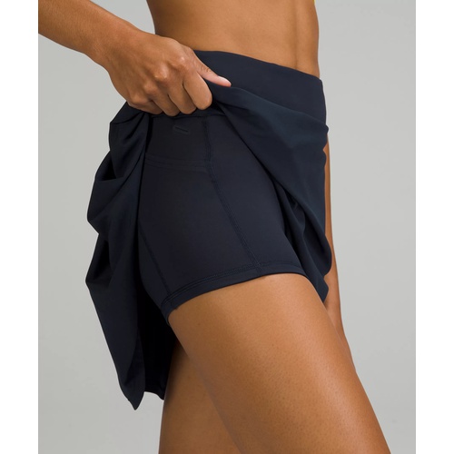 룰루레몬 Lululemon Pace Rival Mid-Rise Skirt