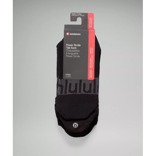 룰루레몬 Lululemon Mens Power Stride Tab Sock 5 Pack