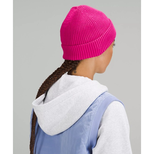 룰루레몬 Lululemon Close-Fit Cotton-Blend Ribbed Beanie