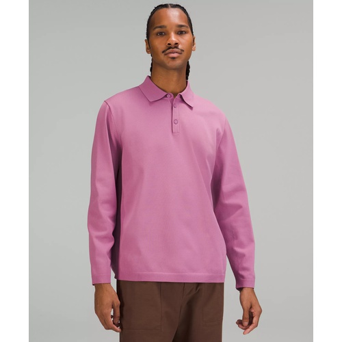 룰루레몬 Lululemon Lightweight Knit Long-Sleeve Polo Shirt