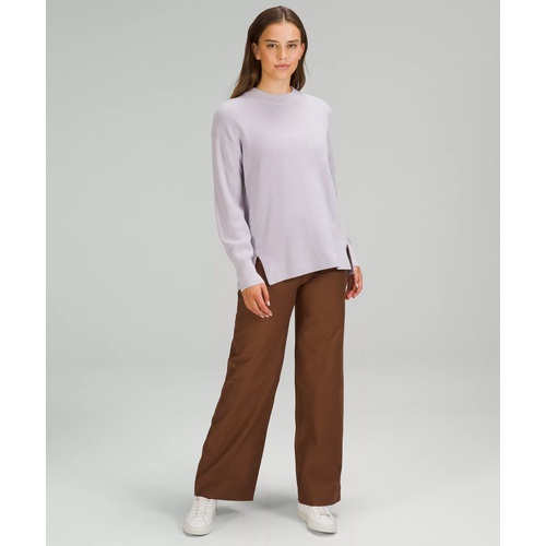 룰루레몬 Lululemon Merino Wool-Blend Ribbed Crewneck Sweater