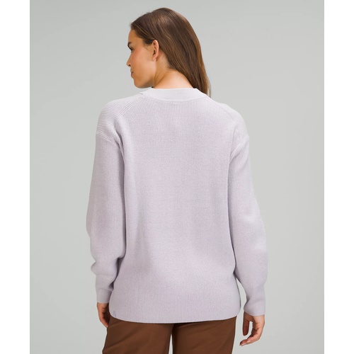 룰루레몬 Lululemon Merino Wool-Blend Ribbed Crewneck Sweater