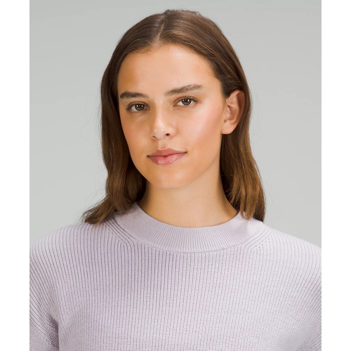 룰루레몬 Lululemon Merino Wool-Blend Ribbed Crewneck Sweater