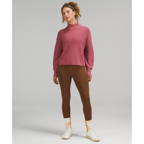 룰루레몬 Lululemon Merino Wool-Blend Ribbed Turtleneck Sweater