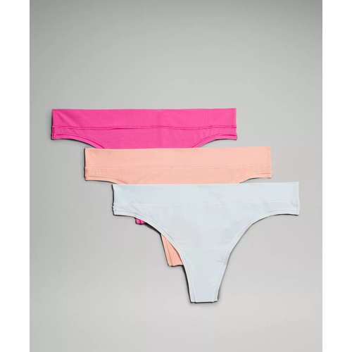 룰루레몬 Lululemon UnderEase Mid-Rise Thong Underwear 3 Pack