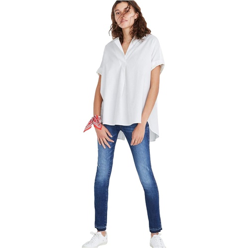 메이드웰 Madewell Courier Button-Back Shirt in Pure White