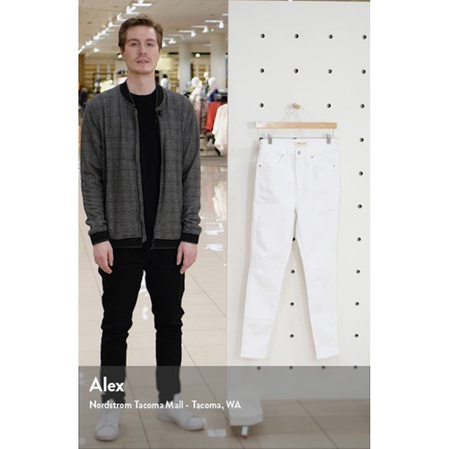 메이드웰 Madewell 10-Inch High Waist Skinny Jeans_PURE WHITE