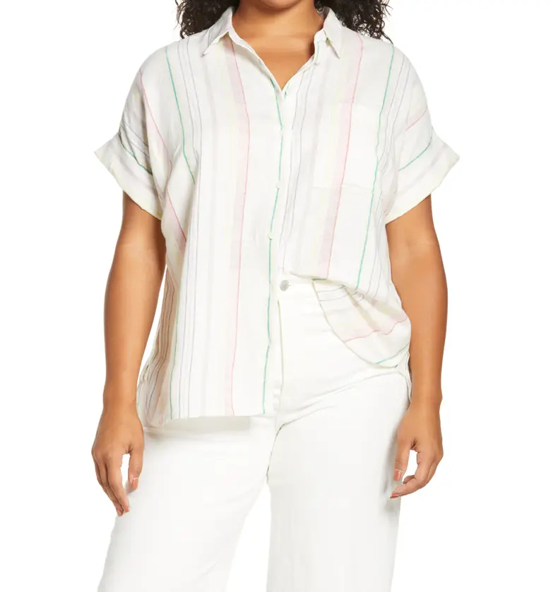Madewell Daily Linen Blend Shirt_LIGHTHOUSE