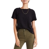 Madewell Whisper Cotton Crewneck T-Shirt_TRUE BLACK