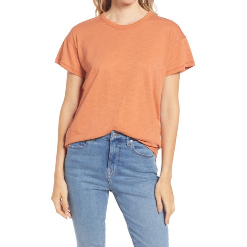 메이드웰 Madewell Whisper Cotton Crewneck T-Shirt_RUSTED TIN