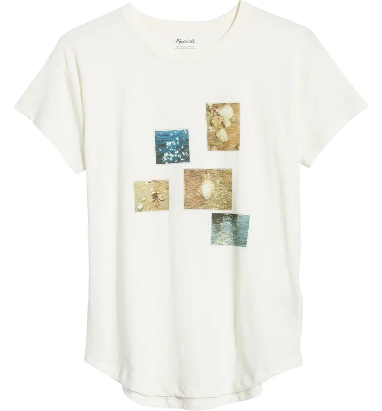 메이드웰 Madewell Snapshots Whisper Cotton Graphic Tee_LIGHTHOUSE