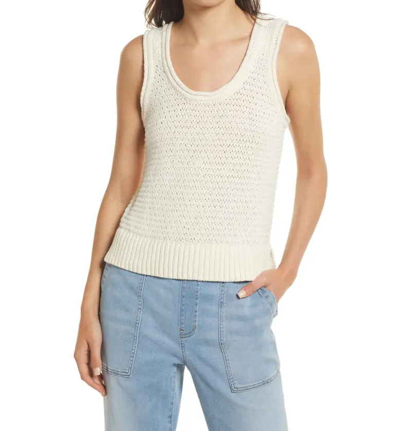 Madewell Womens Fairview Sweater Tank_PEARL IVORY