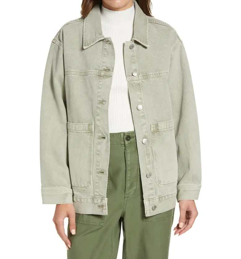 Madewell Garment-Dyed Denim Patch Pocket Trucker Jacket_FORGOTTEN LANDSCAPE