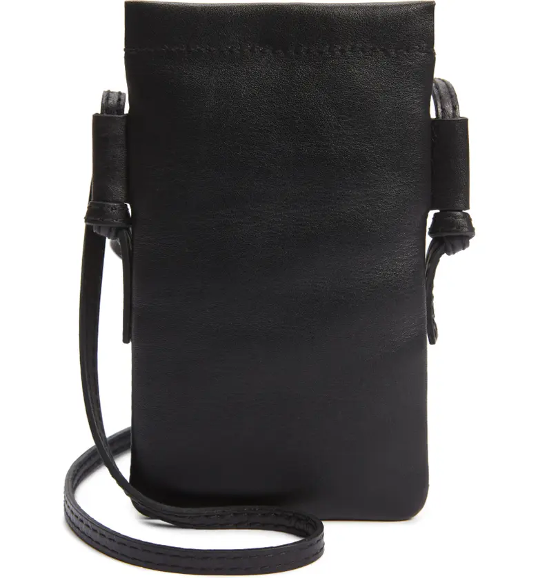 메이드웰 Madewell The Smartphone Leather Crossbody Bag_TRUE BLACK