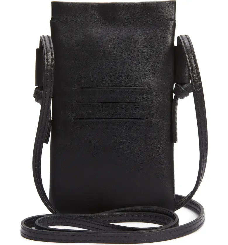 메이드웰 Madewell The Smartphone Leather Crossbody Bag_TRUE BLACK