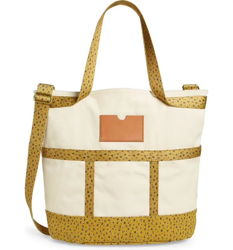 메이드웰 Madewell The Canvas Camden Tote Bag_ALABASTER LICHEN MULTI