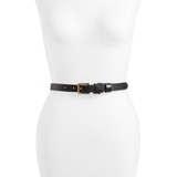 Madewell Leather Crisscross Skinny Belt_TRUE BLACK