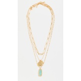 Madewell Paz Stone Layer Necklace