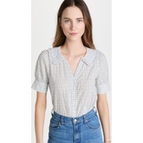 Madewell Peter Pan Collar Shirt in Windowpane