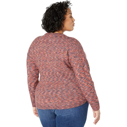 메이드웰 Madewell Plus Size Space Dye Demi Side Button Pullover