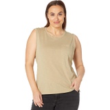 Madewell Plus Whisper Cotton Crew Neck Pocket Muscle Tank