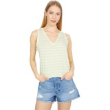 Madewell Whisper Cotton V-Neck Tank in Stripe