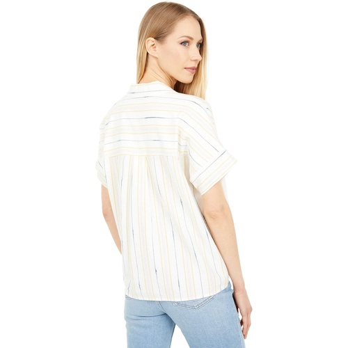 메이드웰 Madewell Park Popover Shirt in Textured Stripe