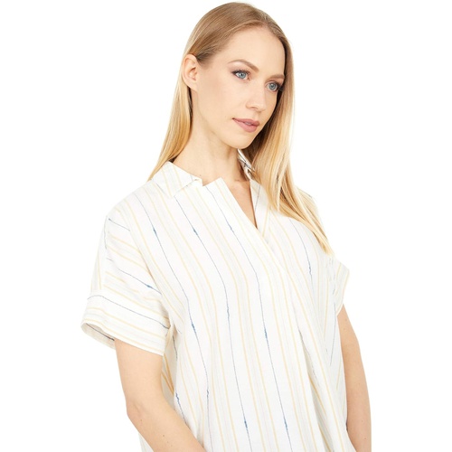 메이드웰 Madewell Park Popover Shirt in Textured Stripe