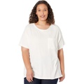 Madewell Plus Softfade Cotton Oversized Pocket Tee