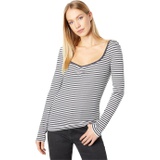 Madewell Fine Ribbed Sweetheart Tee in Stripe