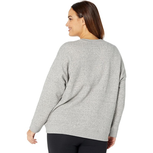 메이드웰 Madewell Plus Size MWL Foundational Fleece Classic Crew Neck Graphic Sweatshirt