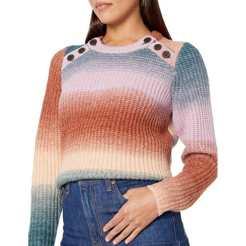 메이드웰 Madewell Space-Dyed Button-Shoulder Pullover Sweater