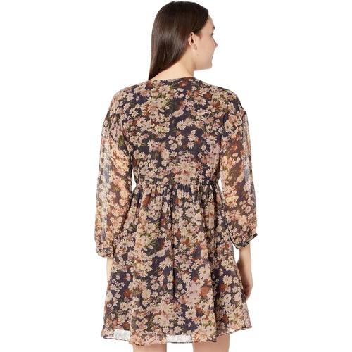 메이드웰 Madewell Long Sleeve Tiered Mini in Floral Print