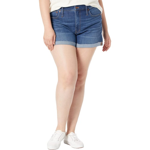 메이드웰 Madewell Plus High-Rise Denim Shorts in Danny Wash: TENCEL Denim Edition