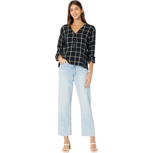 메이드웰 Madewell Lightspun Evert Top in Windowpane