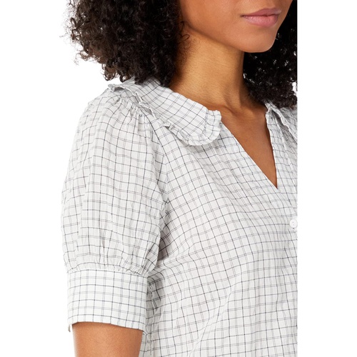 메이드웰 Madewell Peter Pan Collar Shirt in Windowpane