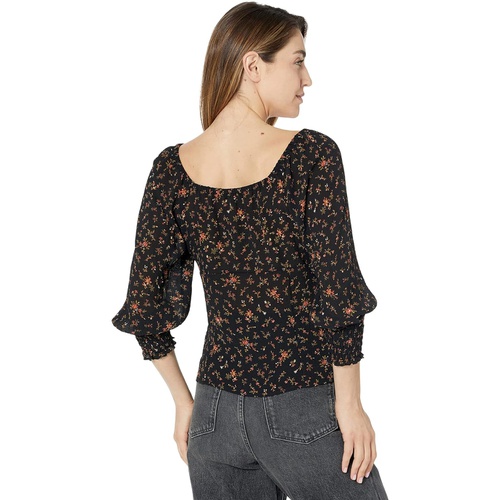 메이드웰 Madewell Kirstie Sweetheart Top in Fresh Sprigs