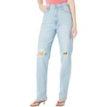 Madewell The Tall Perfect Vintage Straight Jean in Danby Wash: Knee-Rip Edition