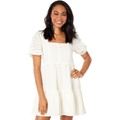 Madewell Eyelet-Mix Tiered Mini Dress