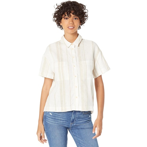 메이드웰 Madewell Linen-Blend Short-Sleeve Safari Shirt: Undyed Edition