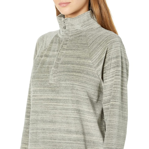 메이드웰 Madewell MWL Velour Space-Dyed Half-Zip Sweatshirt