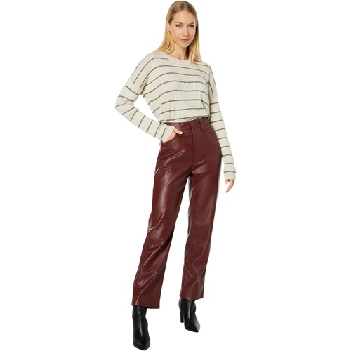 메이드웰 Madewell The Perfect Vintage Straight Jean: Pleather Edition