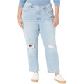Madewell The Curvy Momjean in Lowden Wash: Ripped Edition