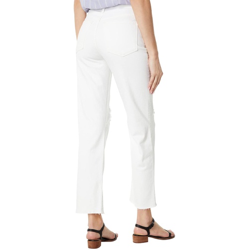 메이드웰 Madewell The Perfect Vintage Straight Jean in Tile White: Ripped-Knee Edition